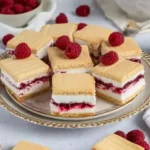 butterkekskuchen mit himbeeren