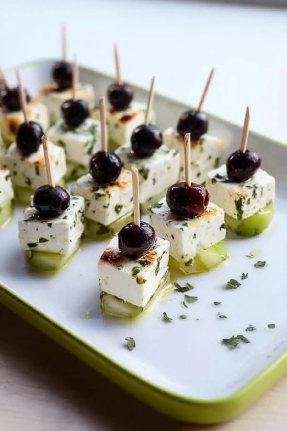 Feta Spieße mit Gurke - leckerer Snack