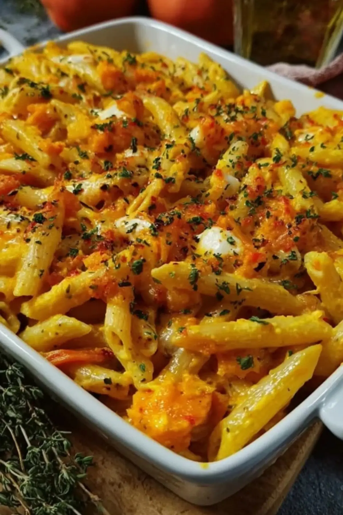 Burrata Pasta Rezept mit Kürbis