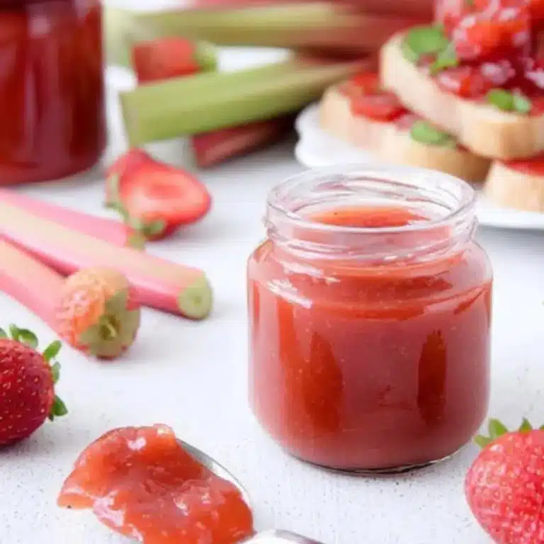 Erdbeer-Rhabarber Marmelade