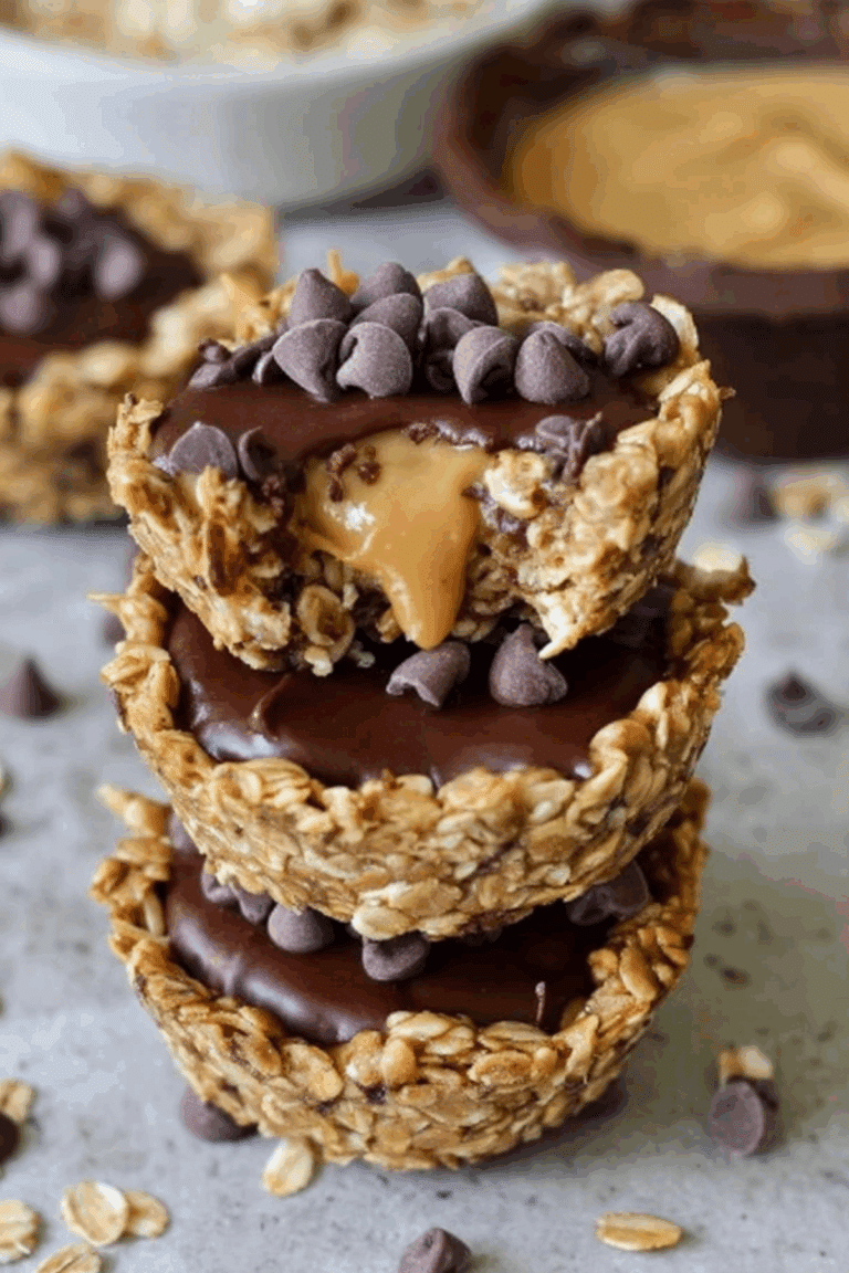 Granola Cups mit Nussmus