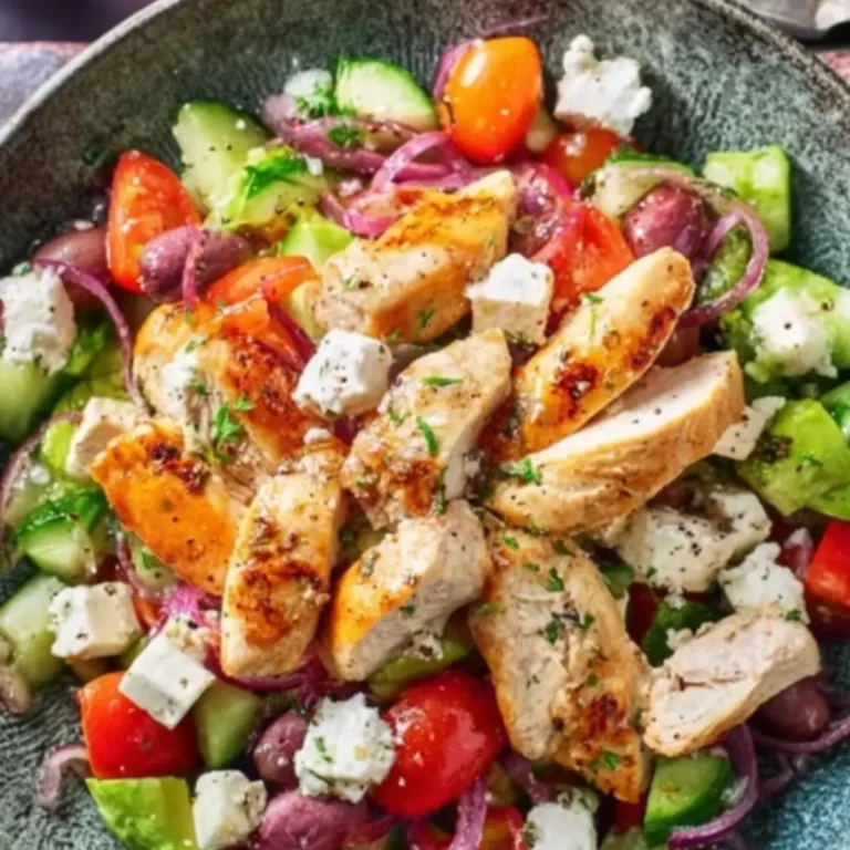 Hähnchenbrust auf griechischem Salat (3)