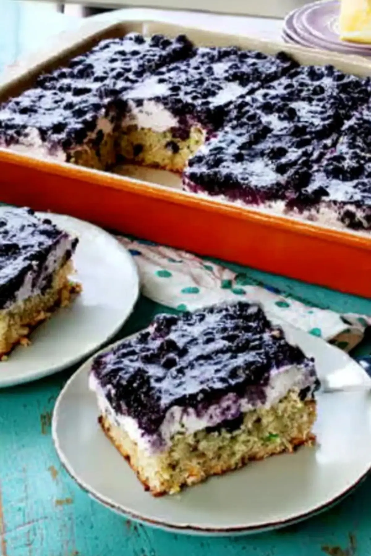 Heidelbeerkuchen vom Blech