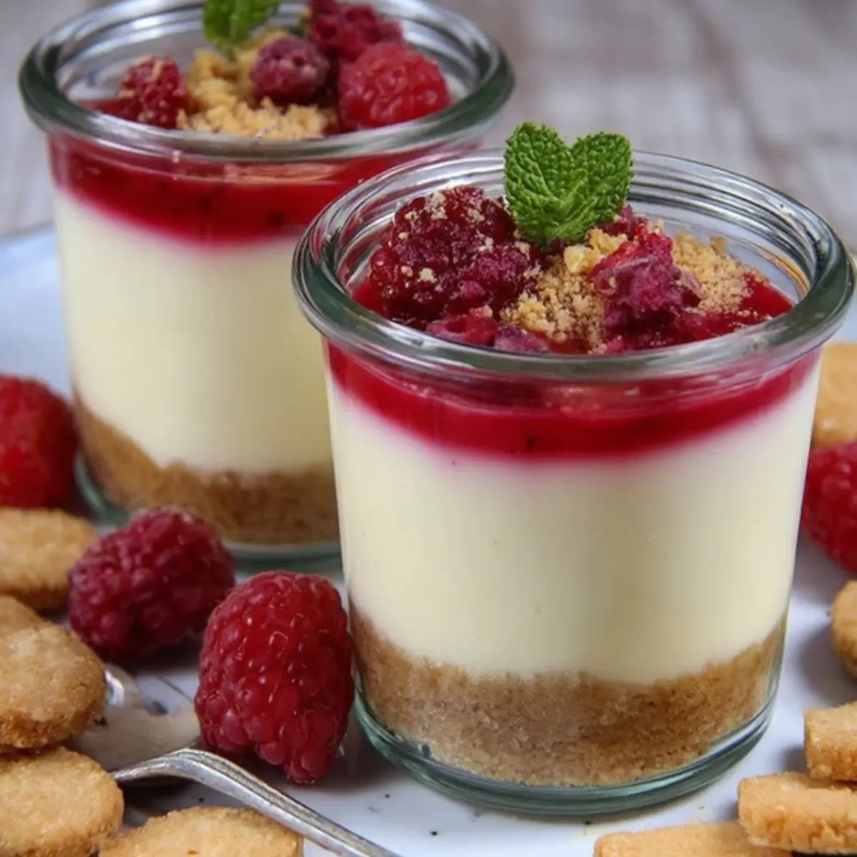 Käsekuchen im Glas