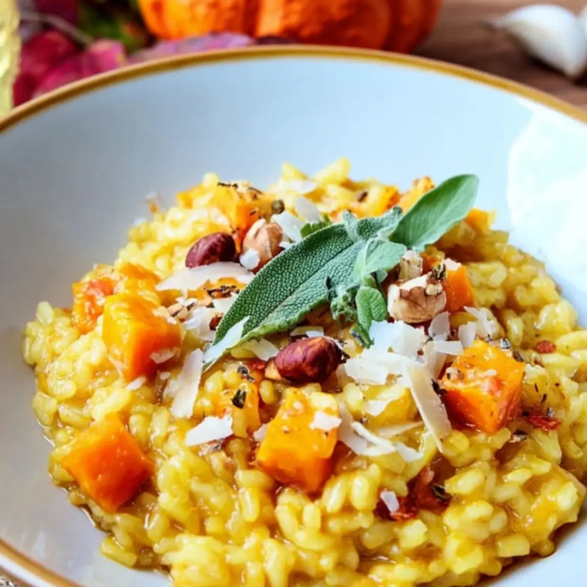 Kürbisrisotto mit Hokkaido