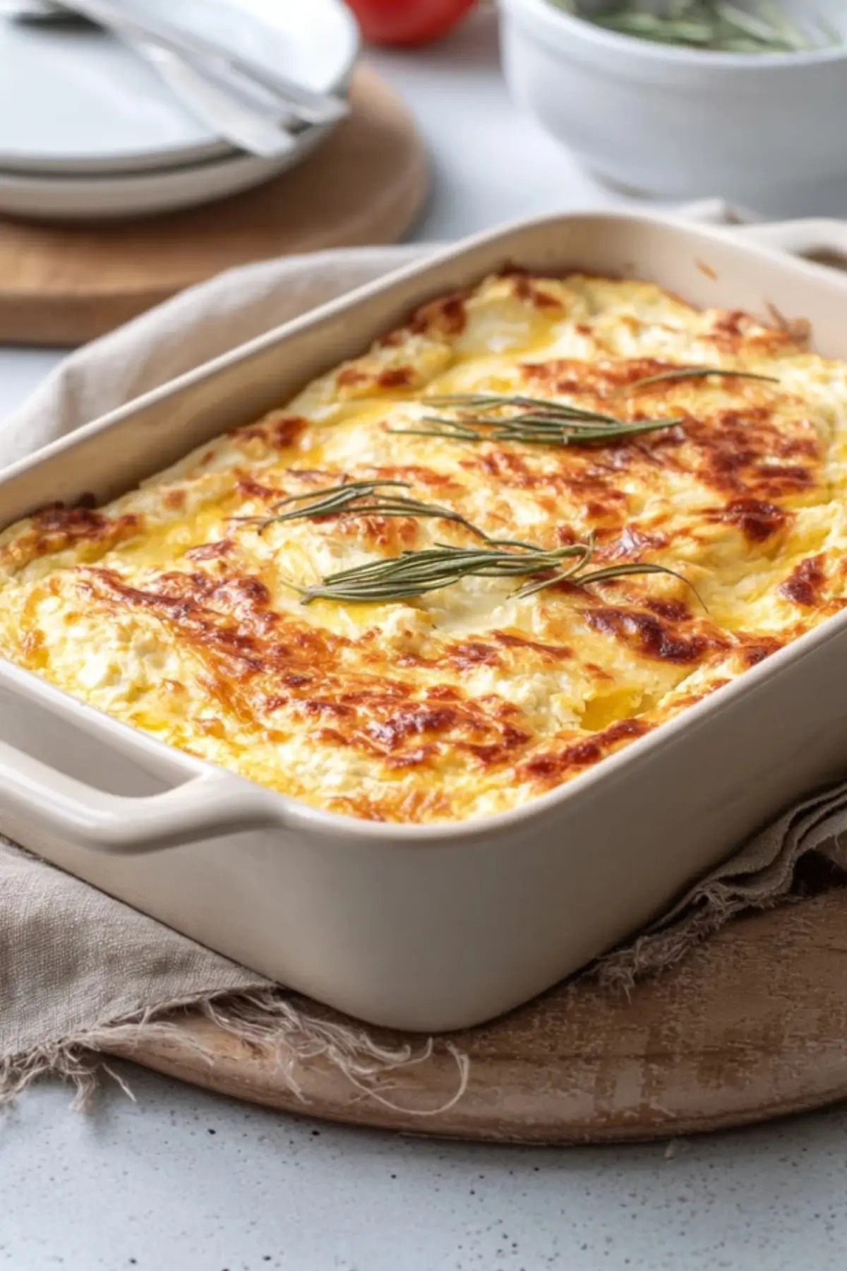 Low-Carb-Auflauf mit Hüttenkäse