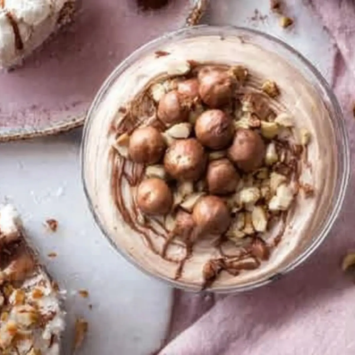 Nougat-Dessert