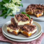 Schokolade Marillen Streuselkuchen