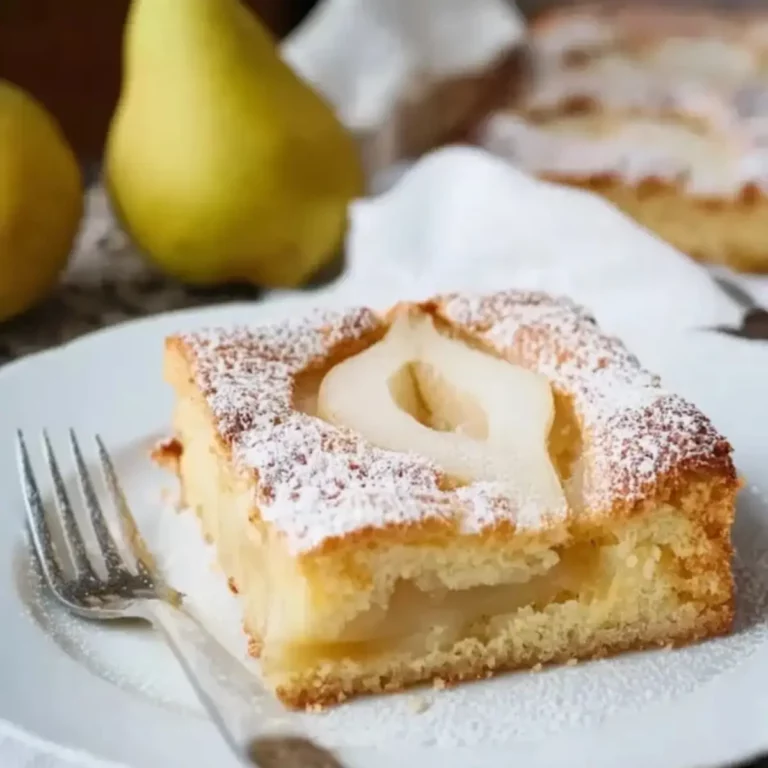 Versunkener Birnenkuchen
