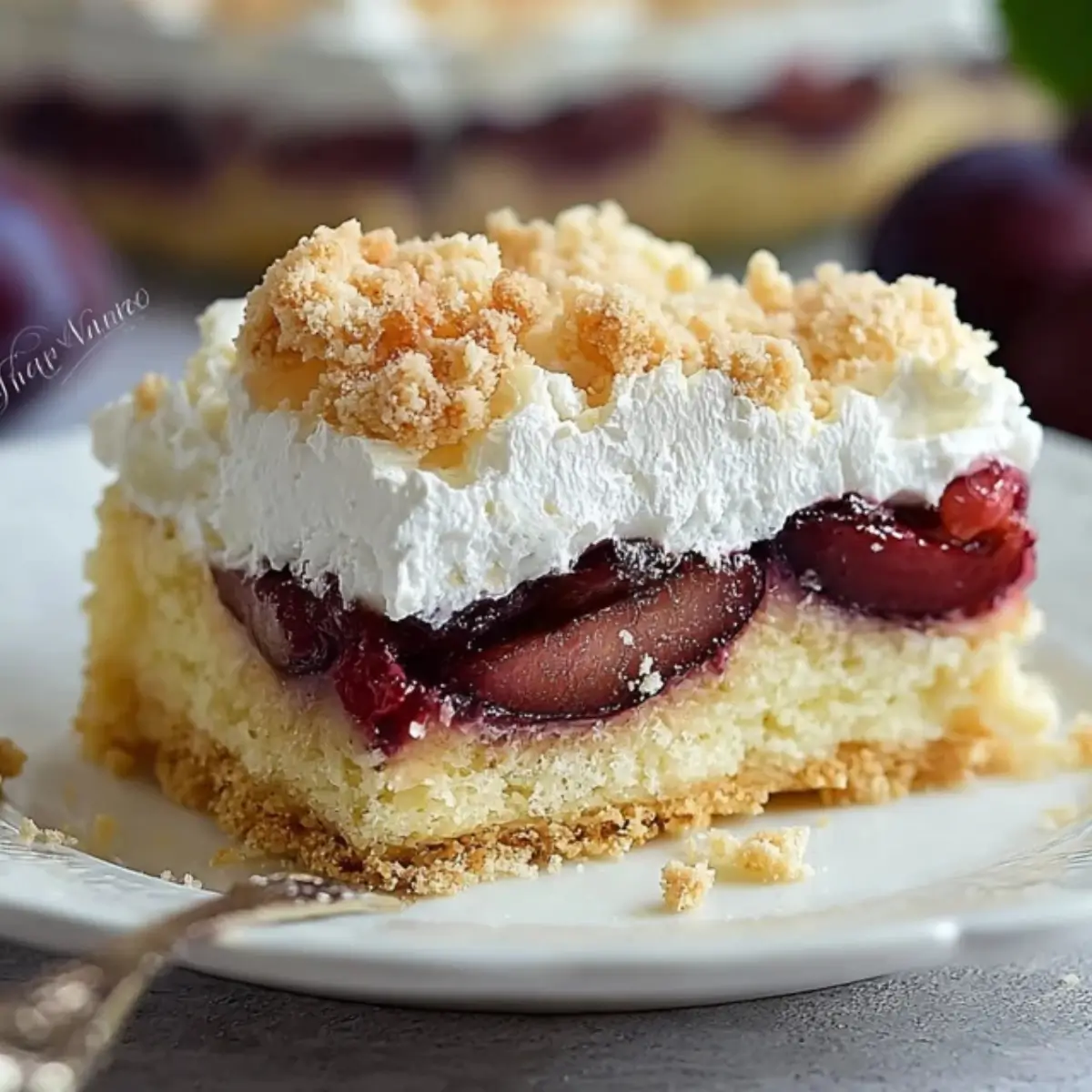 Zwetschgenkuchen mit Baiser und Streusel - Noras Kreationen