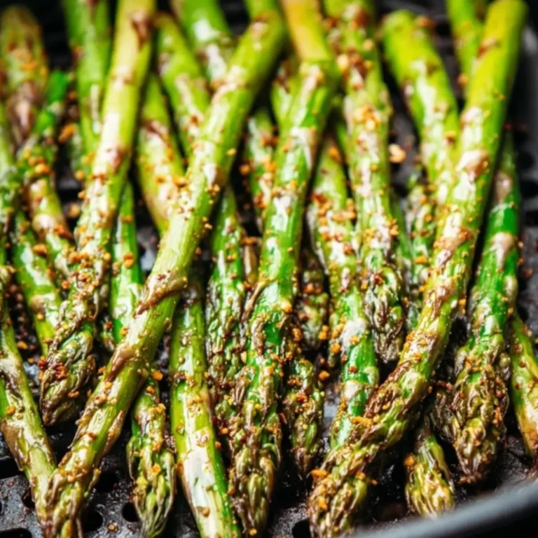 grüner Spargel im Airfryer