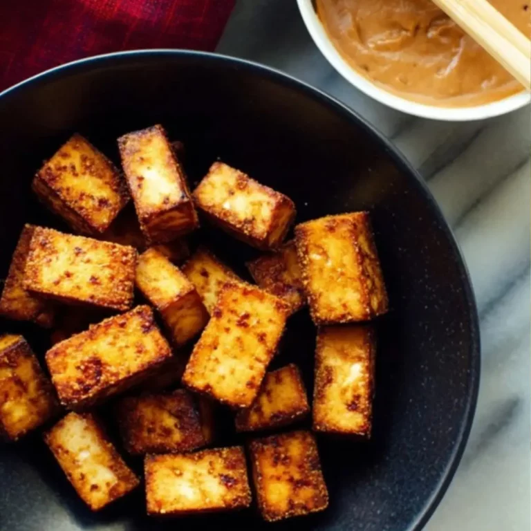 knusprigen gebackenen Tofu