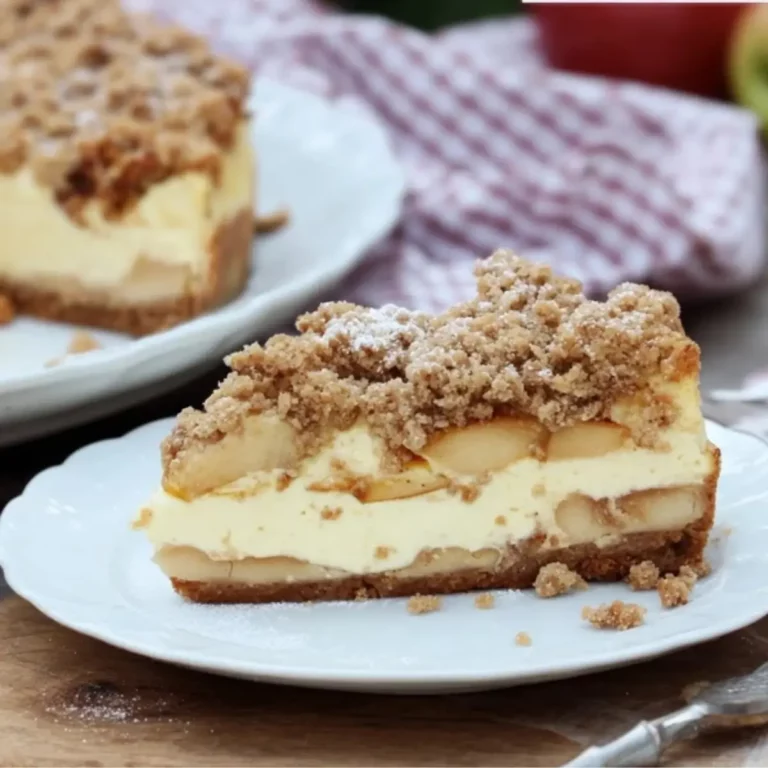 Apfel-Käsekuchen mit Streusel
