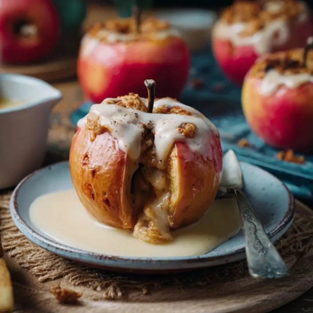 Bratapfel mit Vanillesauce – Das klassische Winterdessert - Noras ...