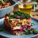 Bunte Winter-Lasagne mit Grünkohl und Roter Bete