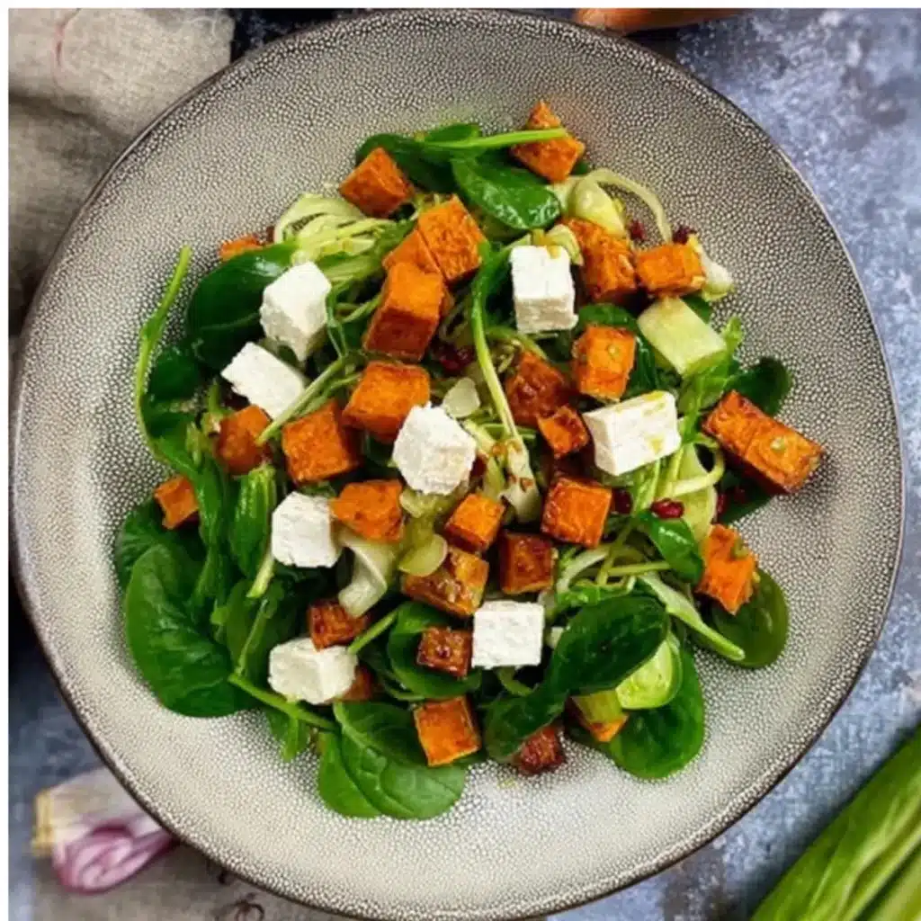 Feldsalat mit Süßkartoffeln