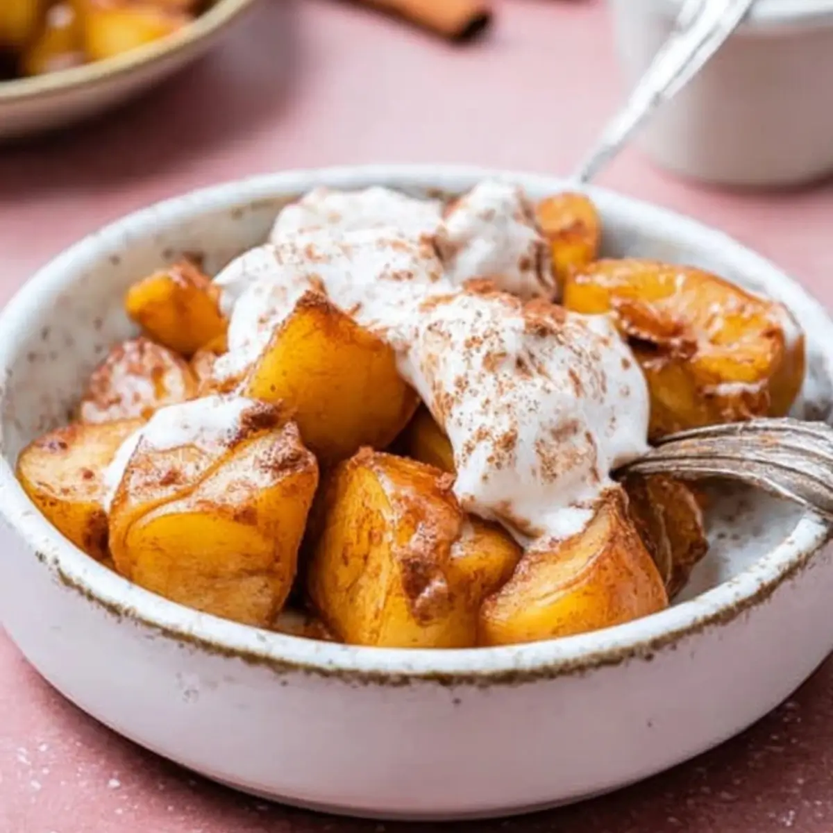 Gebackene Äpfel mit Zimt aus dem Airfryer