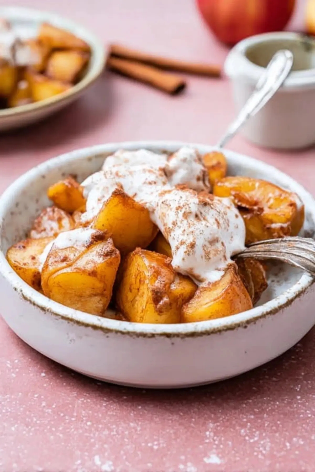 Gebackene Äpfel mit Zimt aus dem Airfryer – 12 Minuten - Noras Kreationen