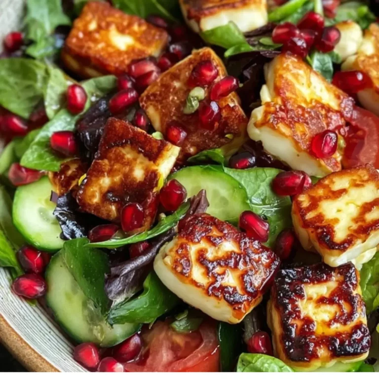 Halloumi-Granatapfel-Salat