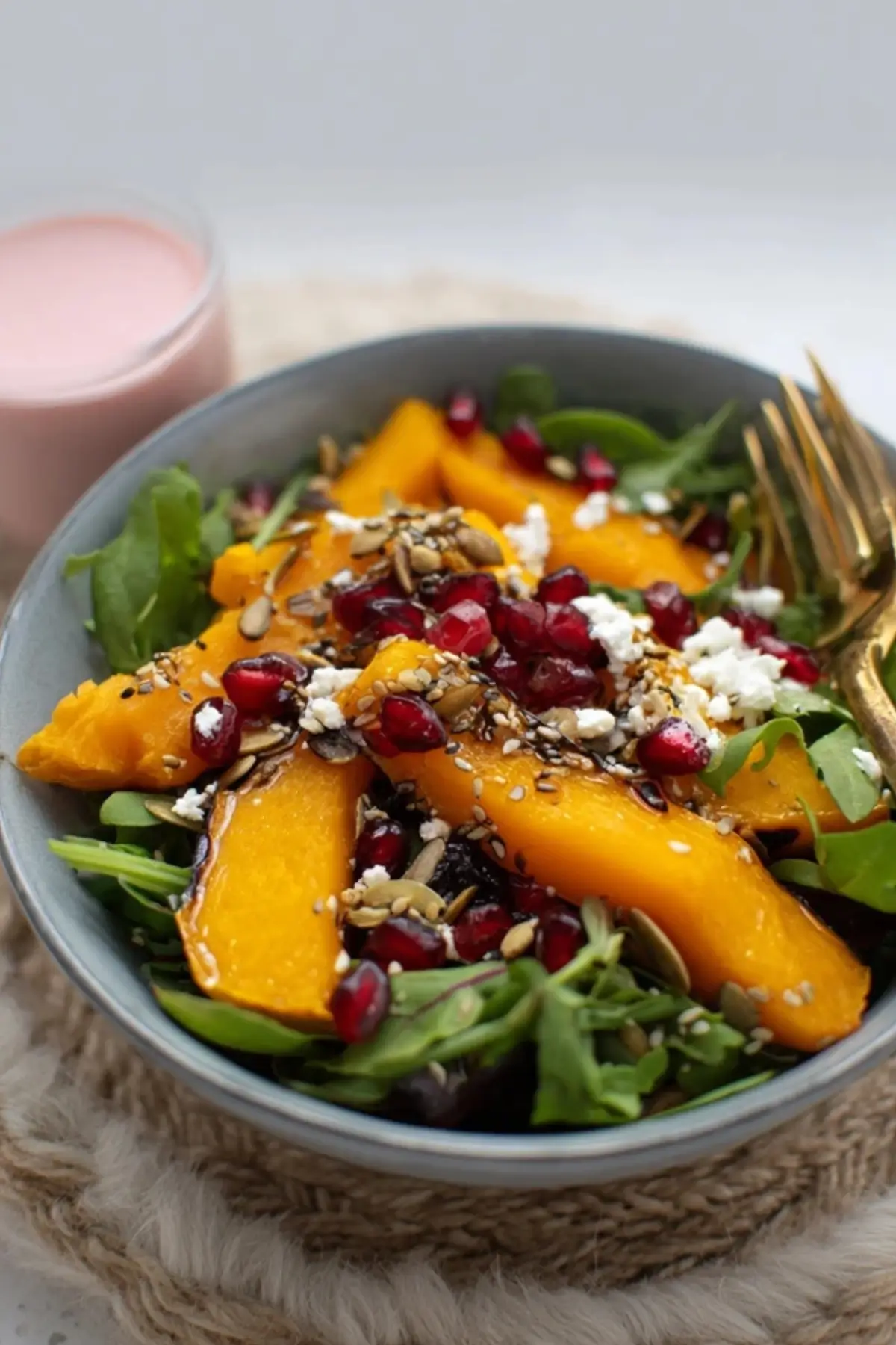 Herbstsalat mit Butternusskürbis