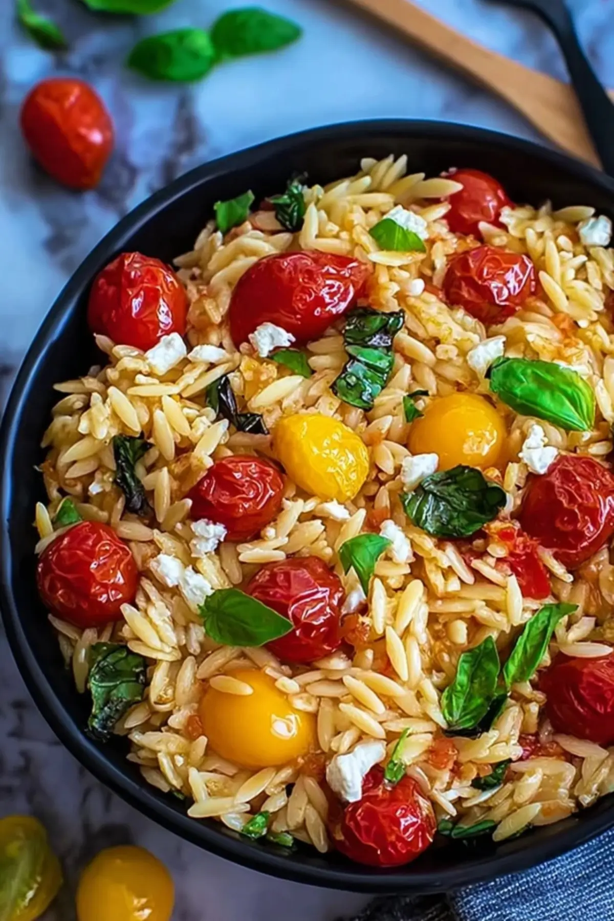 Italienischer Orzo Nudelsalat