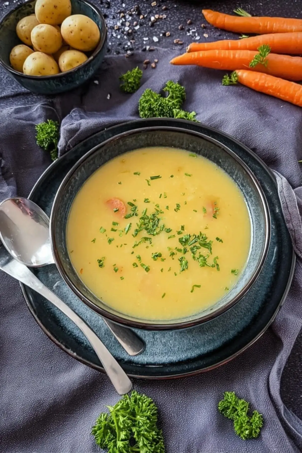Kartoffelsuppe mit oder ohne Würstchen