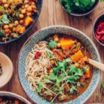 Kürbis-Curry mit Kichererbsen