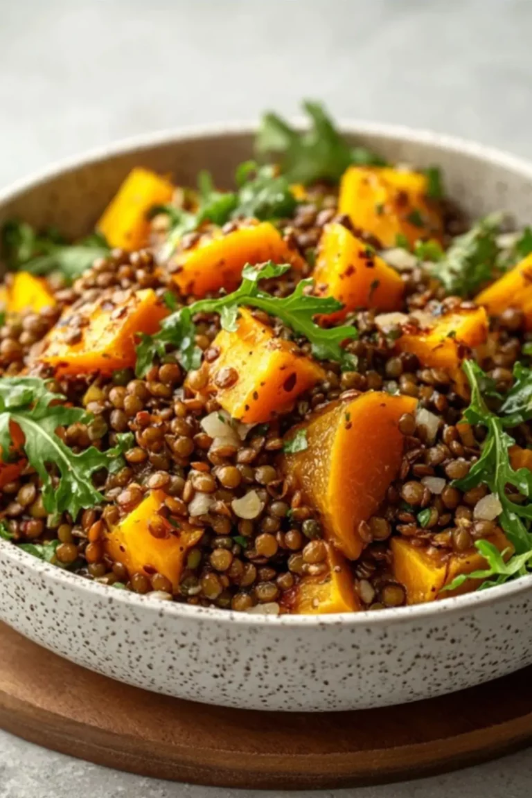 Linsen-Kürbis-Salat
