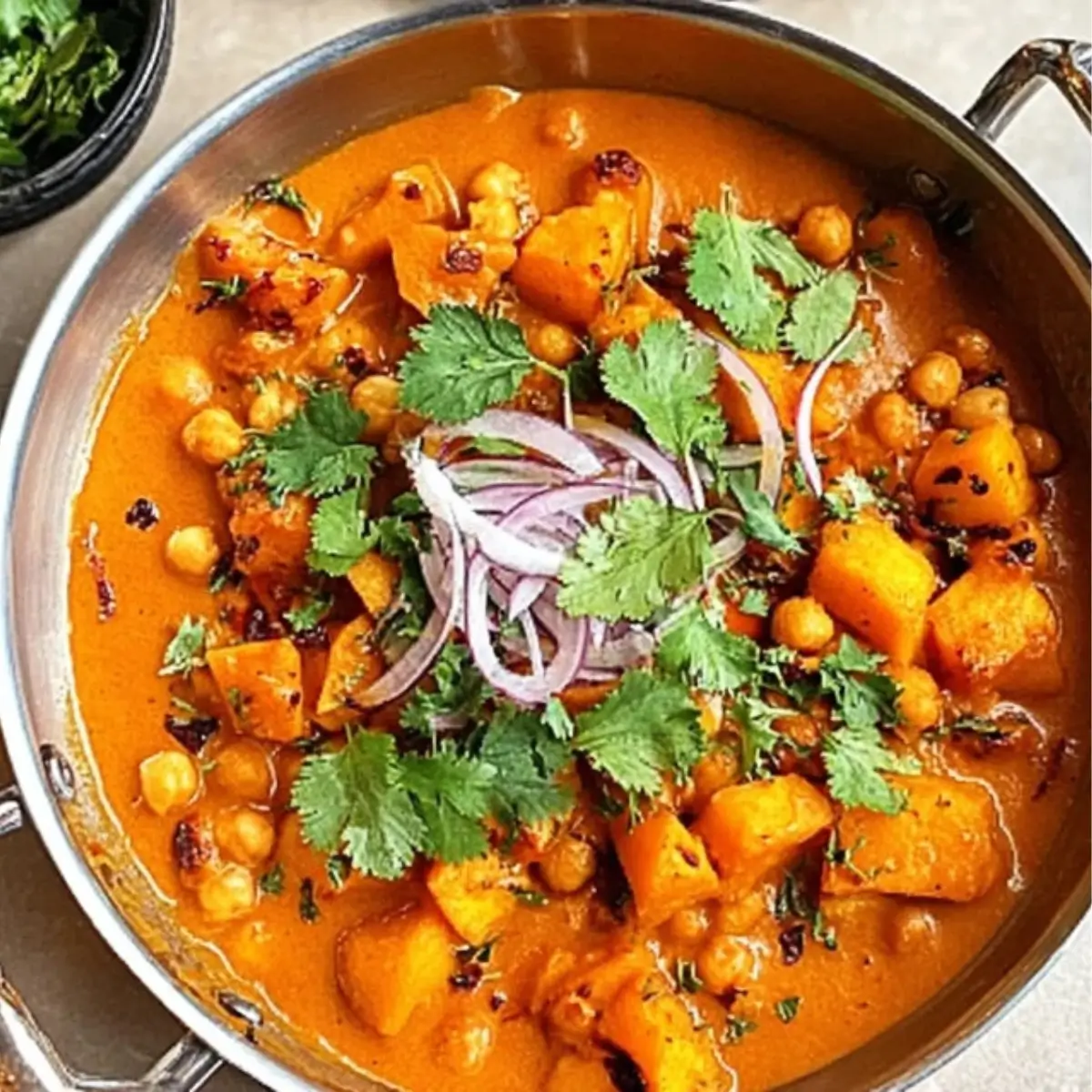 Roasted Butternut Squash and Chickpea Curry