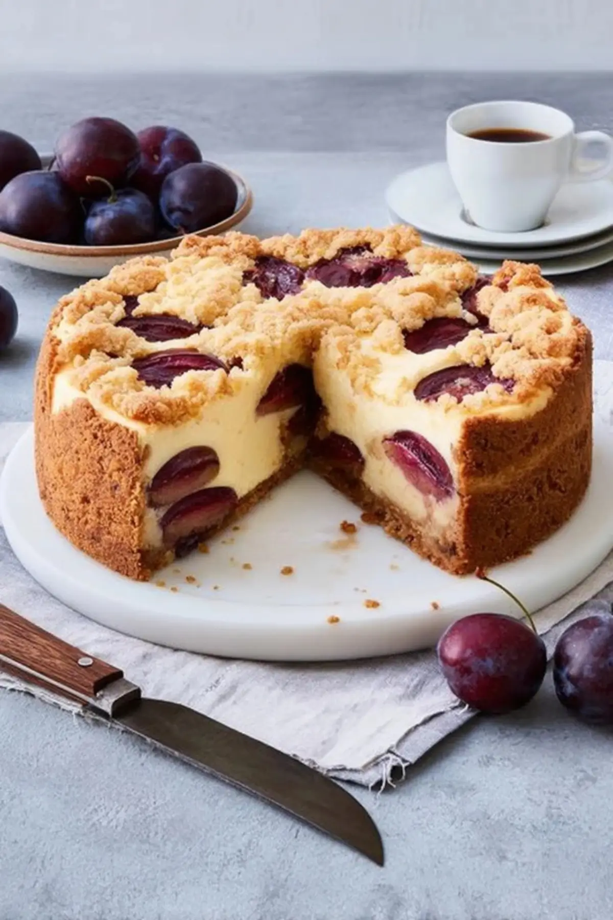 Zwetschgen-Käsekuchen