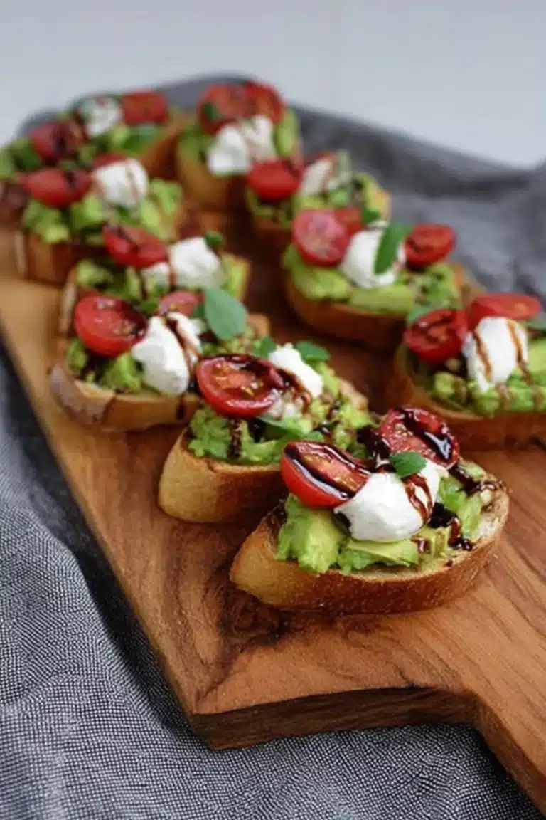 Avocado Burrata Bruschetta