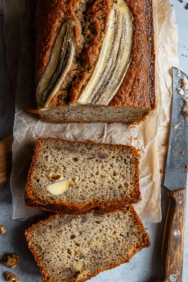 Bananenbrot mit Quark