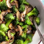 Broccoli und Champignons Pfanne