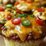 Cheeseburger Muffins backen