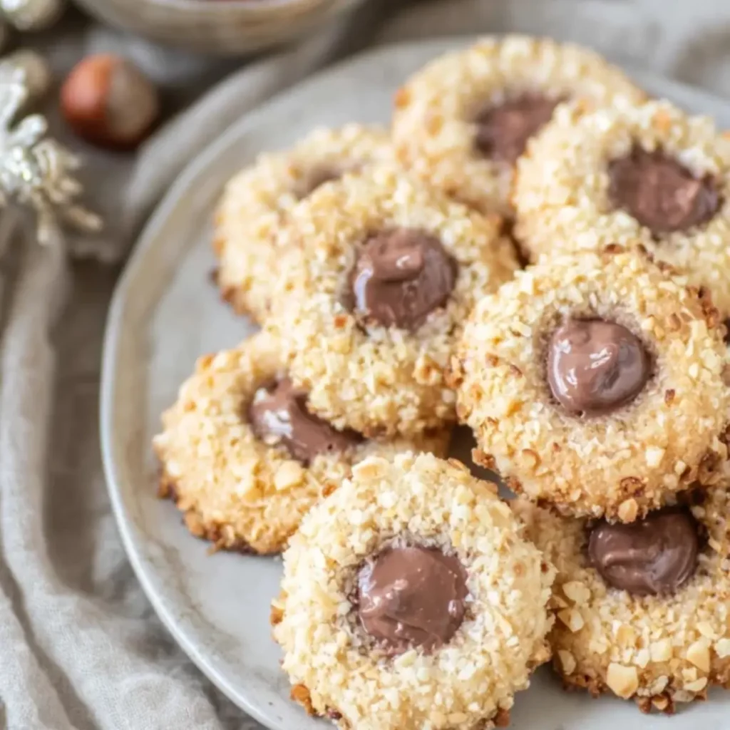 Haselnussplätzchen zum Weihnachtsfest