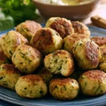 Knusprige Zucchini-Feta-Bällchen