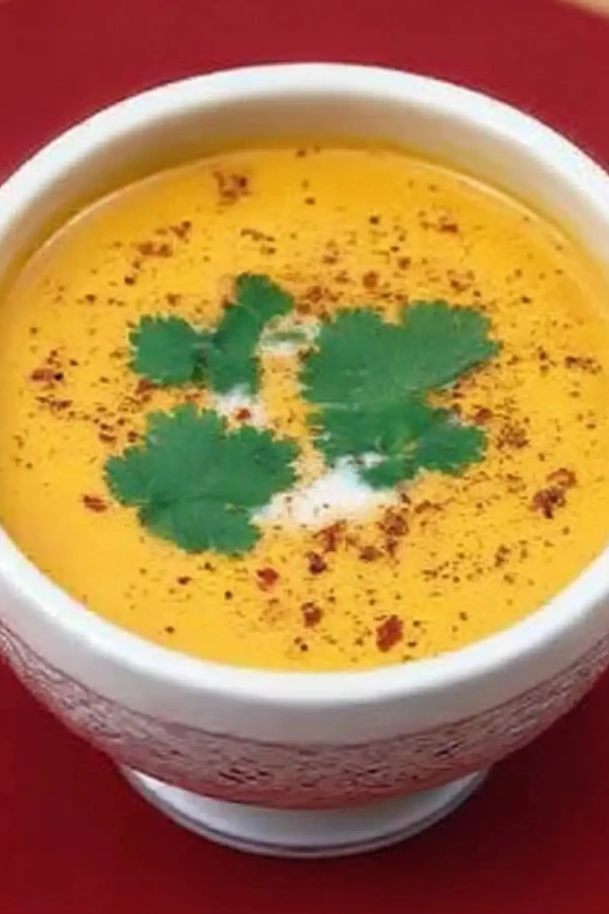 Kürbissuppe mit Kokosmilch und Ingwer