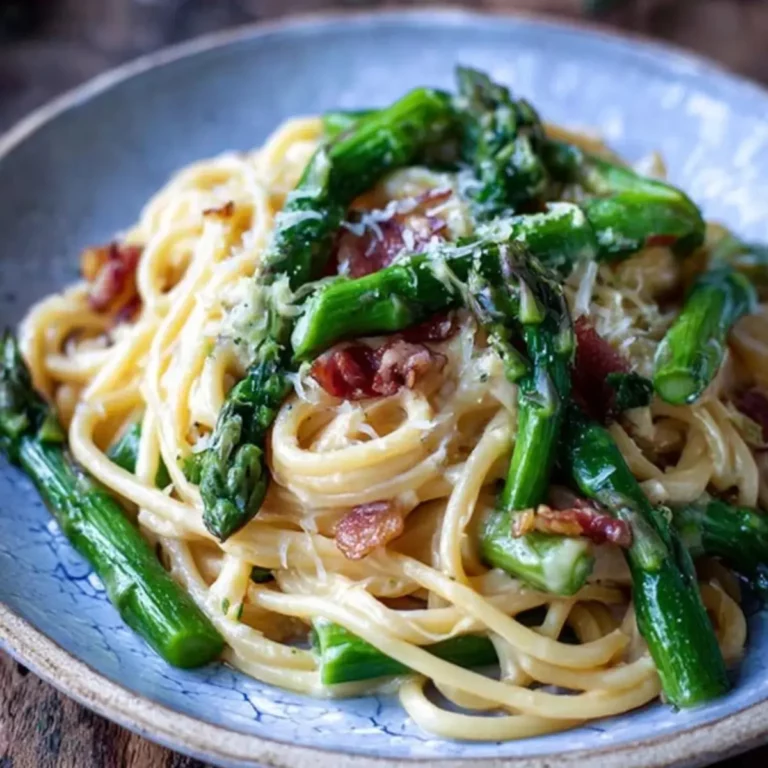 Pasta mit grünem Spargel