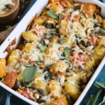 Vegetarischer Kürbis-Gnocchi-Auflauf