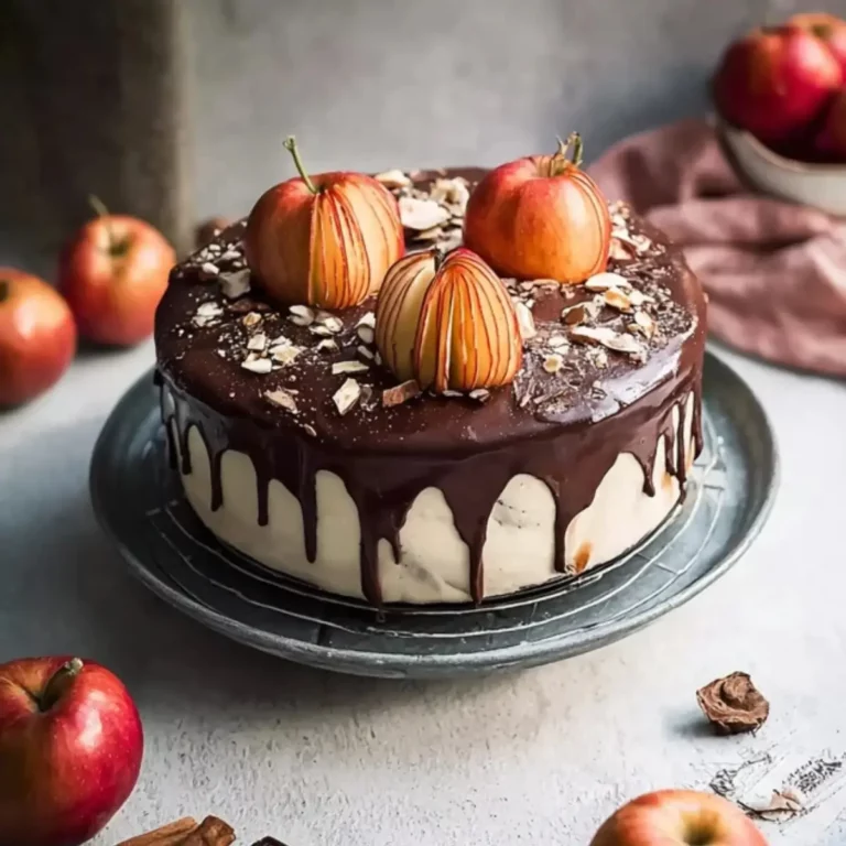 Zimtige Apfel-Schokoladentorte