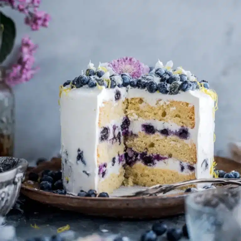 Blaubeer-Zitronen-Torte