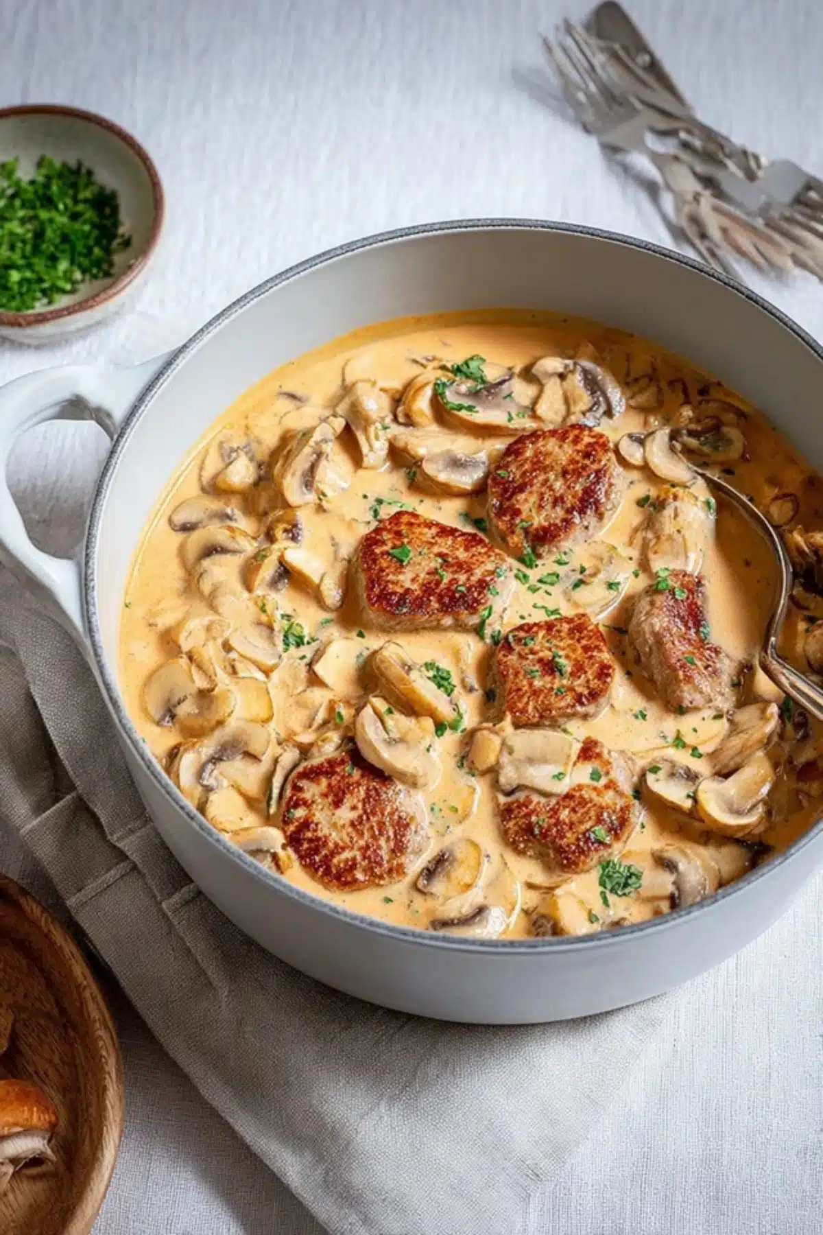 Filettopf mit Champignons