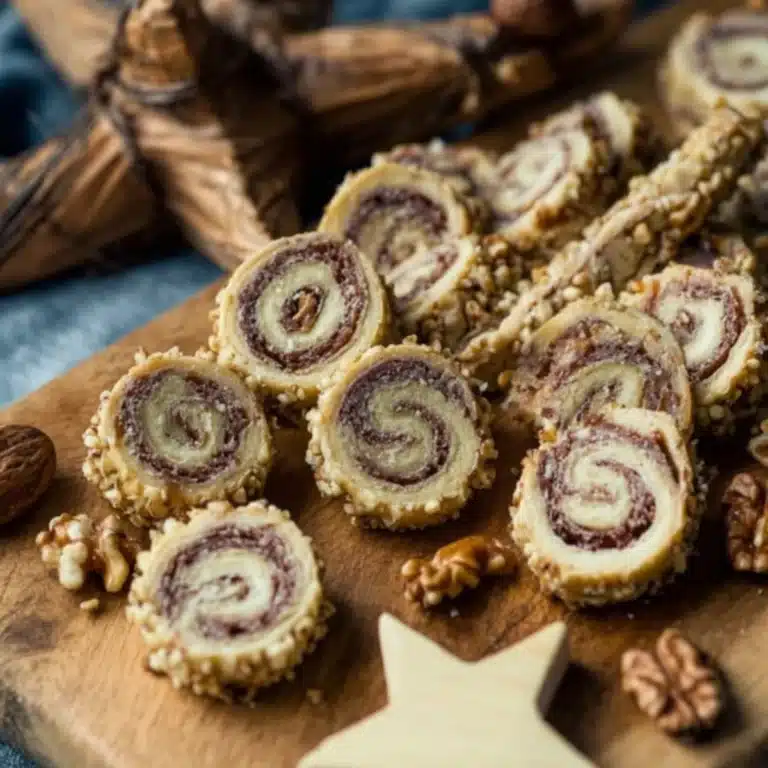 Gedrehte Nuss Plätzchen