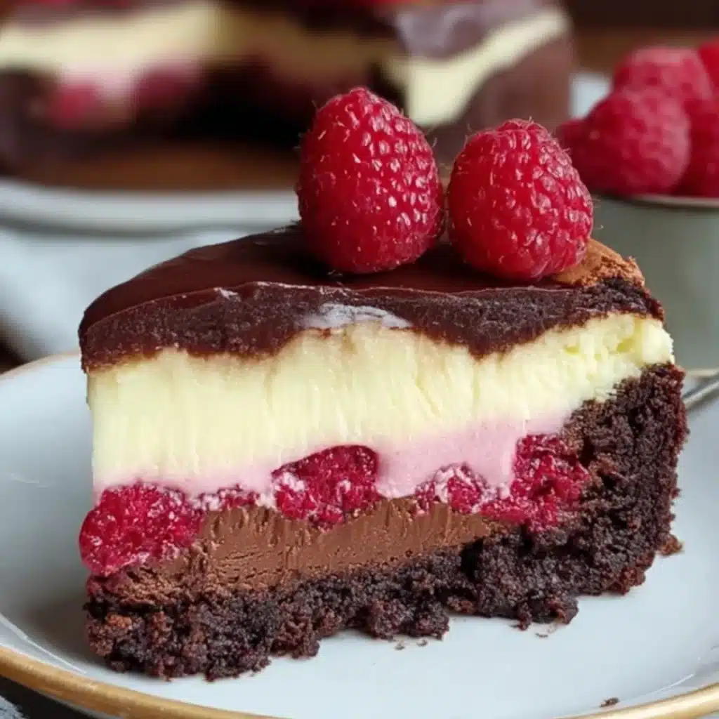 Himbeer-Brownie-Cheesecake