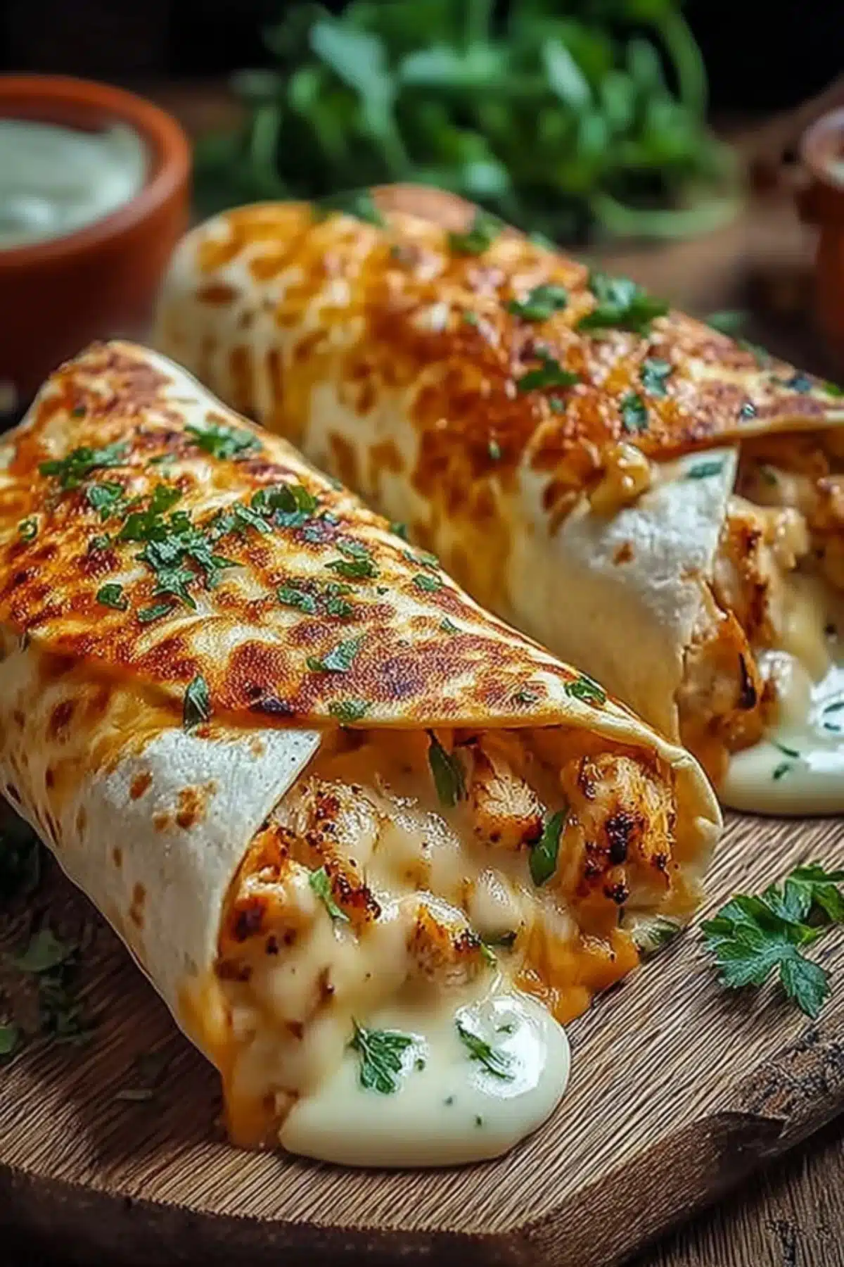 Käse-Geschmack Hühnchen Wraps