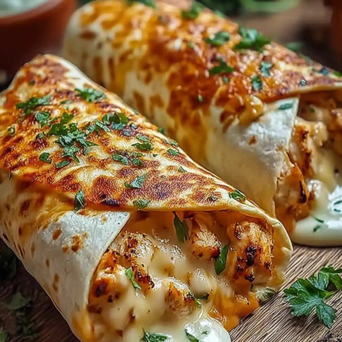 Käse-Geschmack Hühnchen Wraps