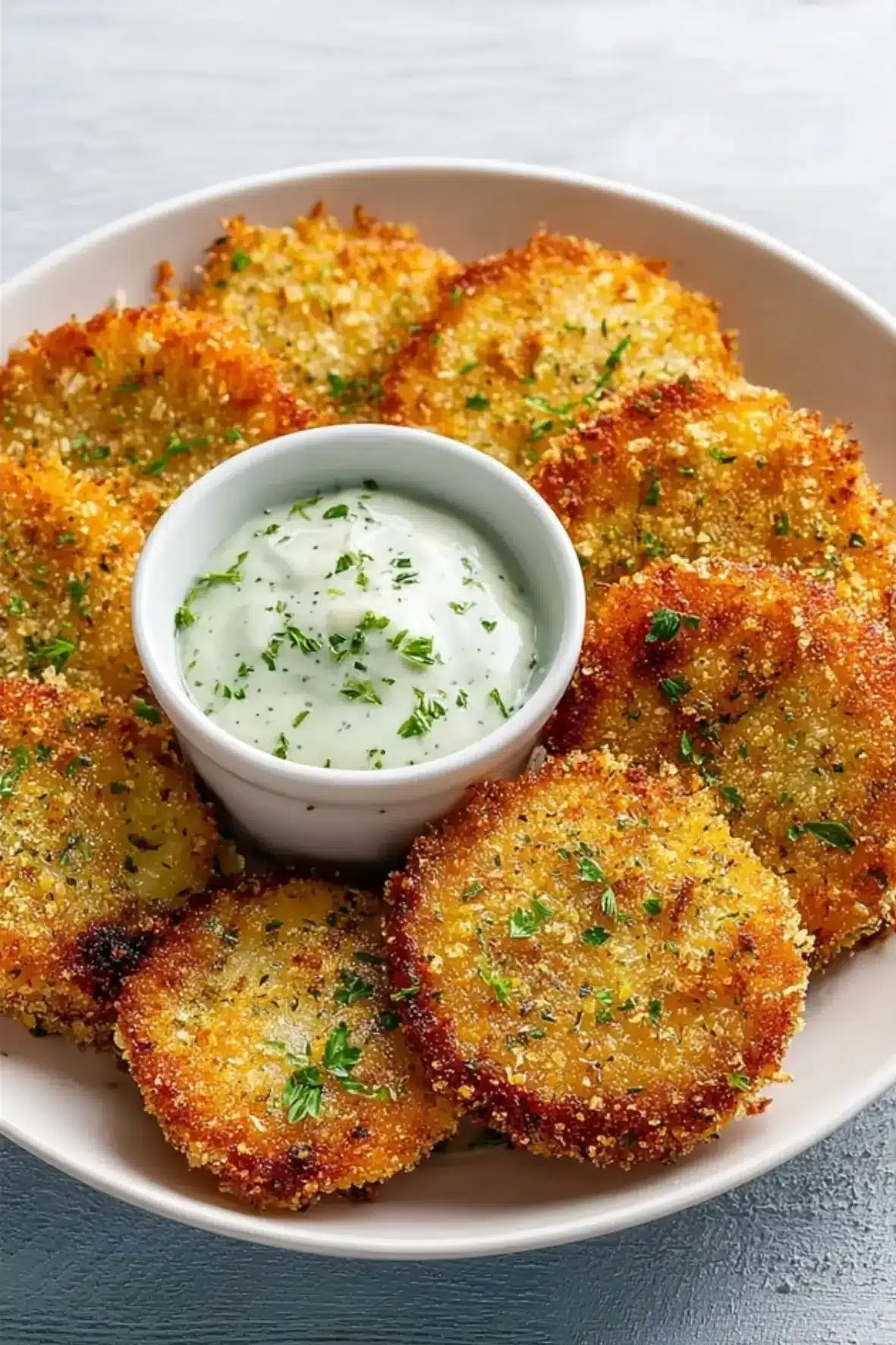 Knusprige Kohlrabi Schnitzel Airfryer