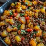 Mexikanische Hackfleisch-Pfanne mit Kartoffeln
