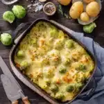 Rosenkohlauflauf mit Kartoffeln