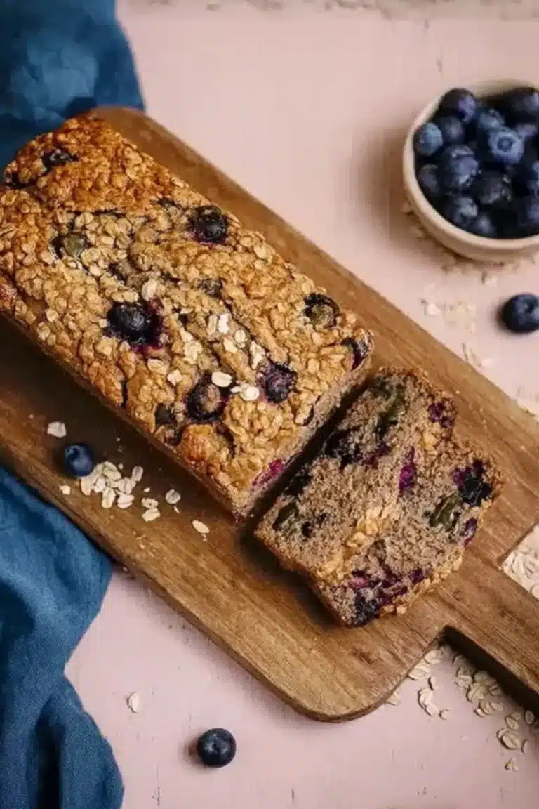 Veganes Bananen-Blaubeeren Brot
